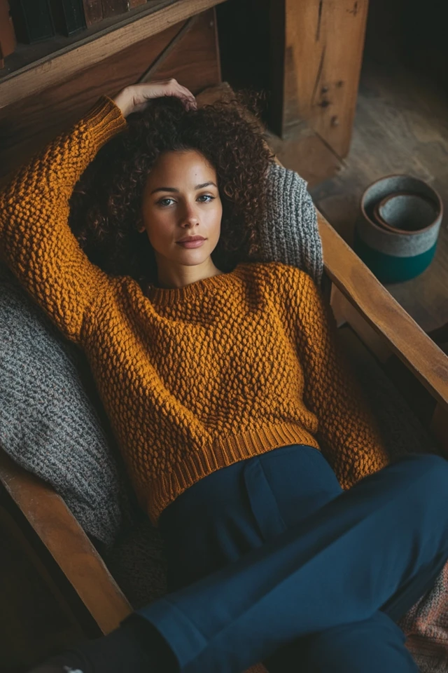 The Art of Mixing Warm and Cool Tones in Knitwear - photo 12