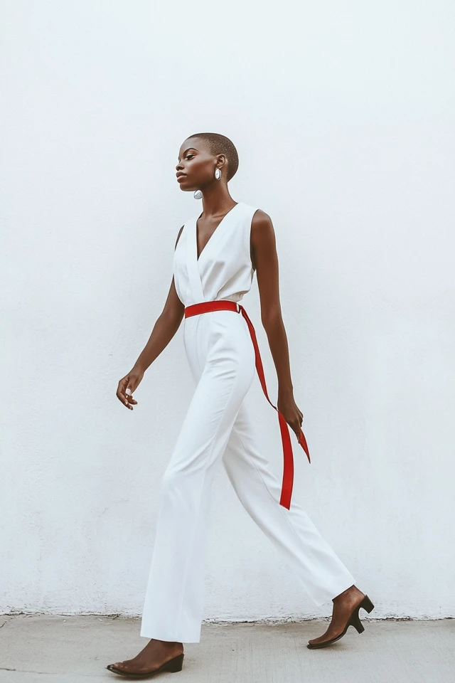 How to Wear All-White Outfits with Contrasting Accessories - photo 12