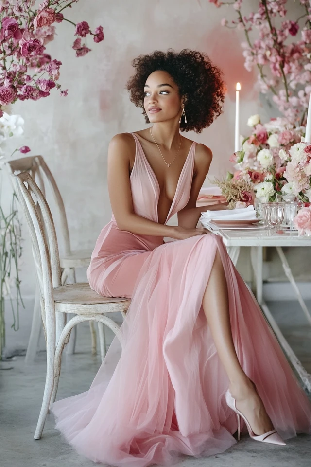 Romantic Pink Dresses for Valentine’s Day Dinners - photo 12