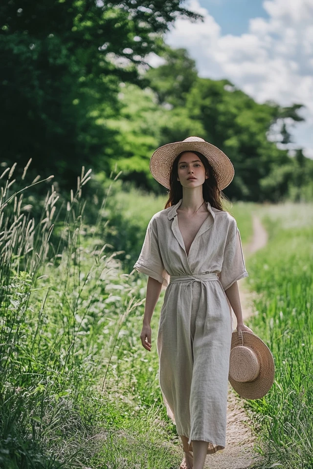 Rustic Linen and Cotton Outfits for Summer Comfort - photo 12