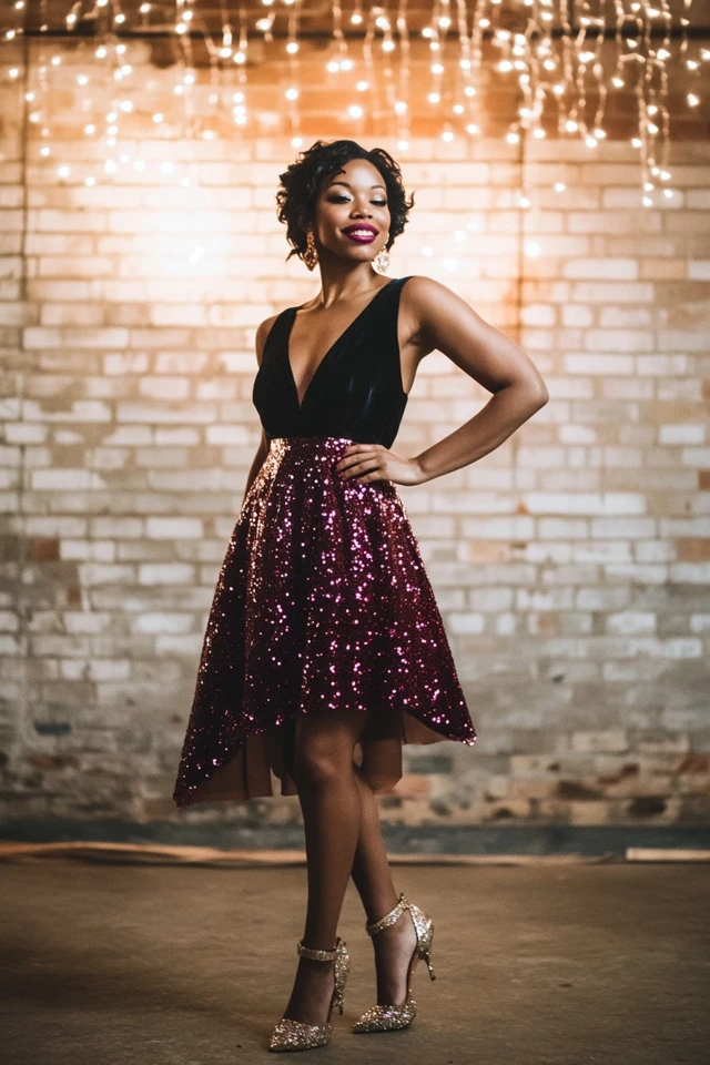 The Best Velvet and Sequins Pairings for Party Dresses - photo 12