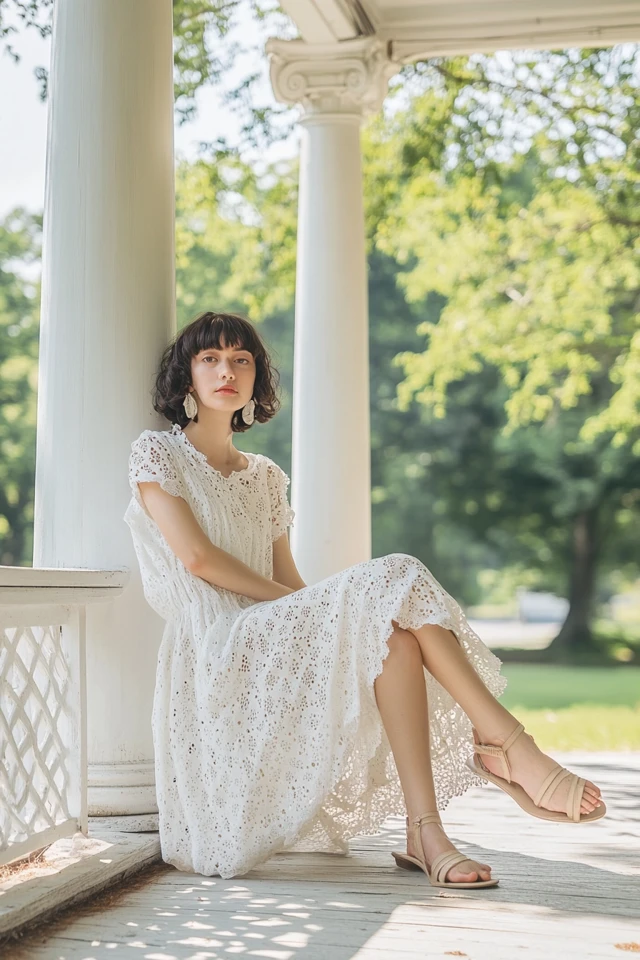 The Timeless Charm of Cotton and Eyelet Fabric Dresses - photo 11