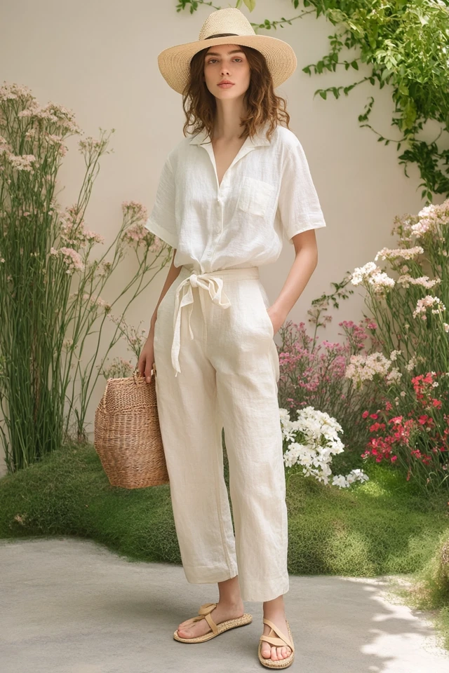 Breezy Linen and Cotton Looks for Spring Wardrobes - photo 12