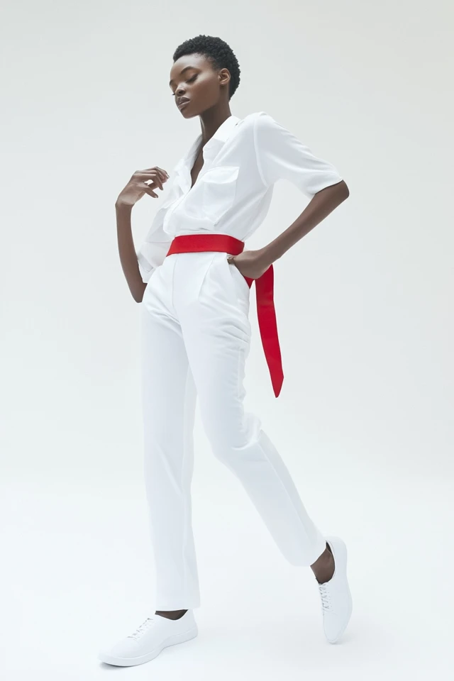 How to Wear All-White Outfits with Contrasting Accessories - photo 4