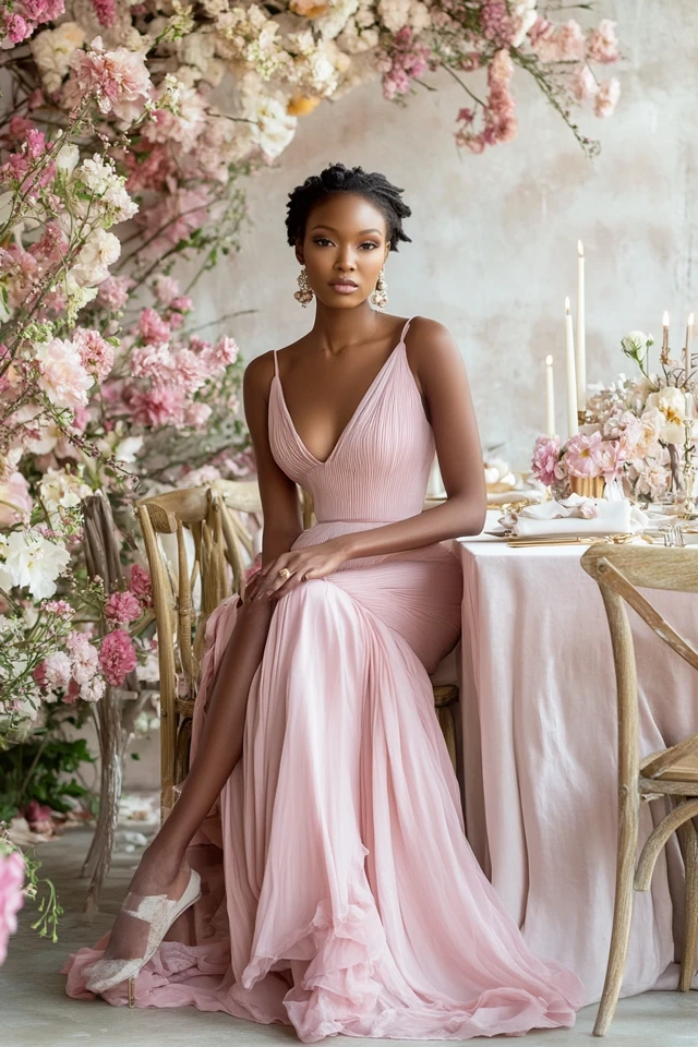 Romantic Pink Dresses for Valentine’s Day Dinners - photo 4