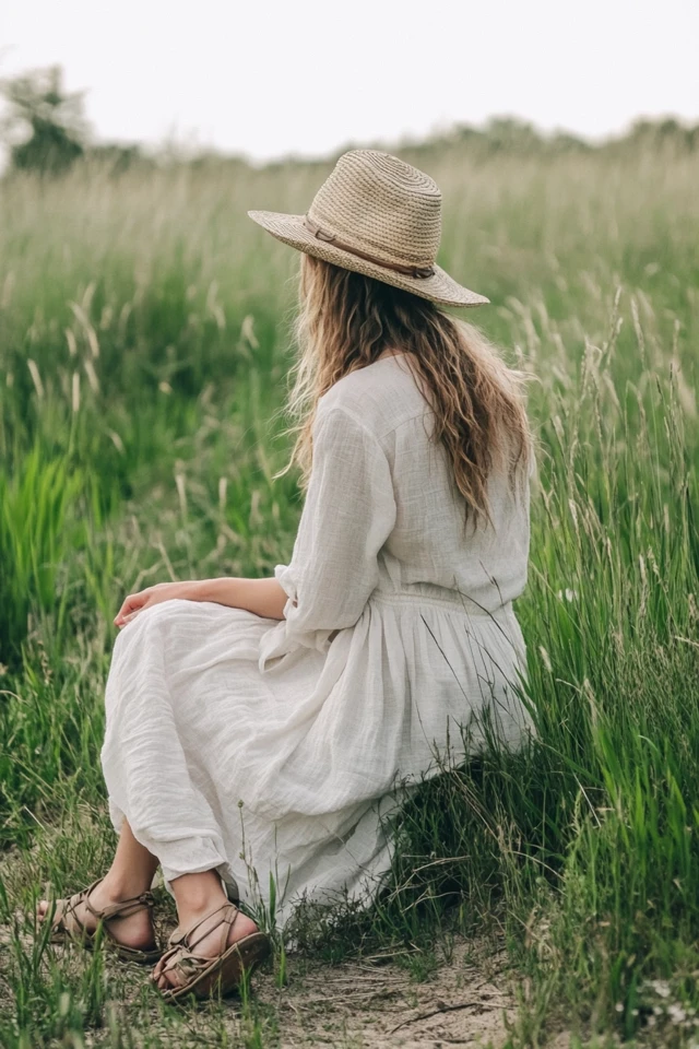 Rustic Linen and Cotton Outfits for Summer Comfort - photo 4