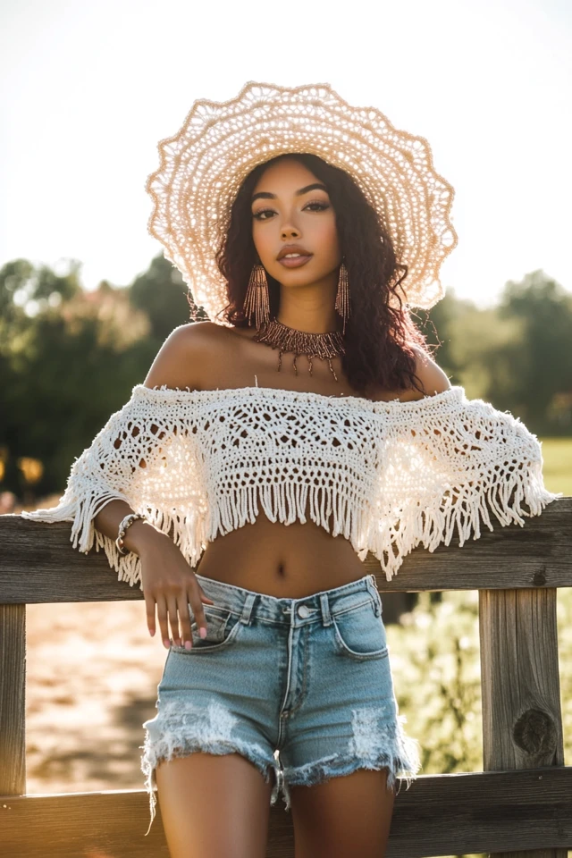 Pairing Denim with Crochet for Boho-Chic Outfits - photo 4