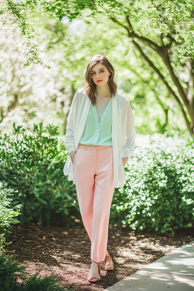 Soft Pastel Layering for Spring Transitional Looks - photo 4