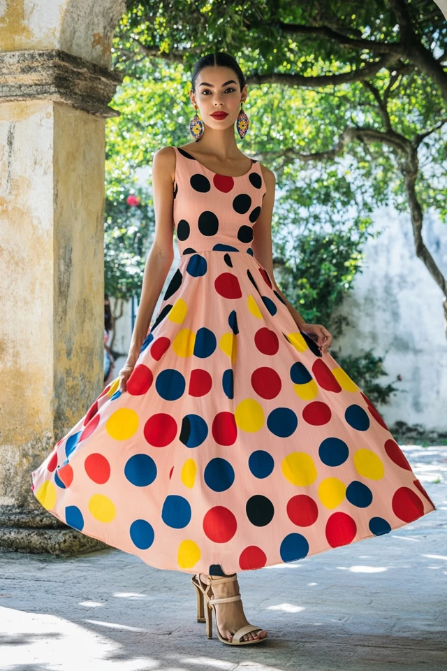 Bold Polka Dots in Summer Party Dresses: Making a Timeless Statement - photo 4