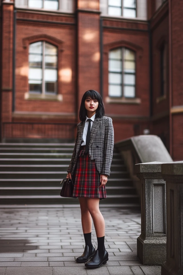 Preppy Plaid Skirts and Blazers for Back-to-School Vibes - photo 4