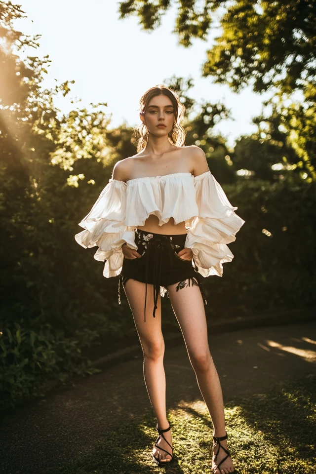 Statement Sleeves in Light Tops for Summer Trends: The Must-Have Look of the Season - photo 4