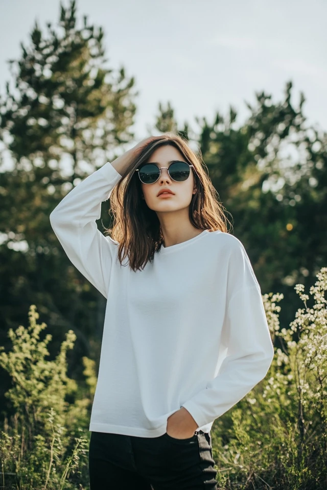Long-Sleeve T-Shirts for Windy Spring Evenings - photo 4