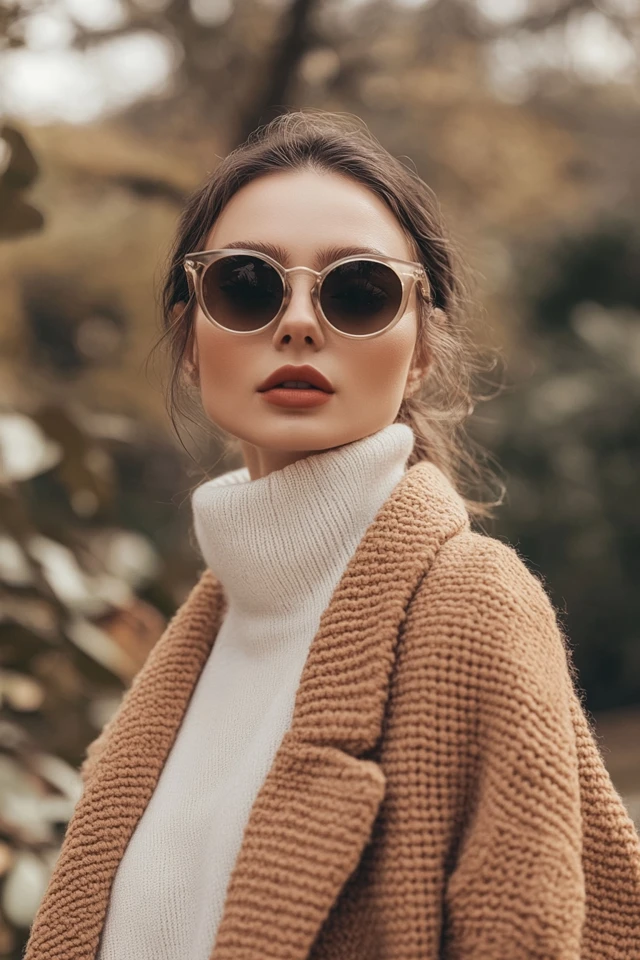 Chic Camel and White Outfits for Fall Layers - photo 4