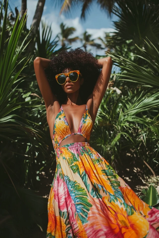 Tropical Color Palettes for Vacation Maxi Dresses - photo 4