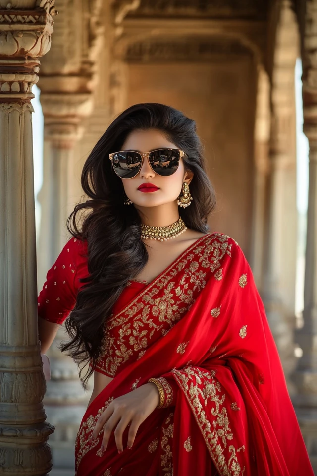 Bold Red Sarees for Cultural Weddings - photo 4