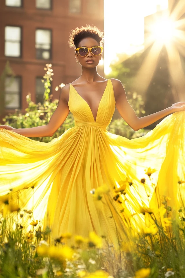 Bright Yellow Dresses for Summer Solstice Celebrations - photo 4
