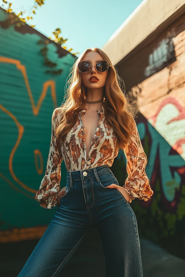 Flared Jeans for Retro-Inspired Outfits - photo 4
