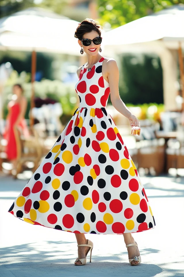 Bold Polka Dots in Summer Party Dresses: Making a Timeless Statement - photo 12