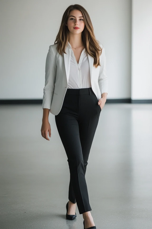 Slim-Fit Black Trousers for Professional Looks - photo 12