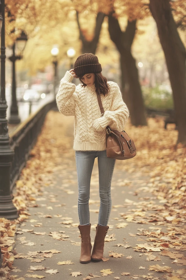Chunky Knit Sweaters for Crisp Autumn Evenings - photo 12