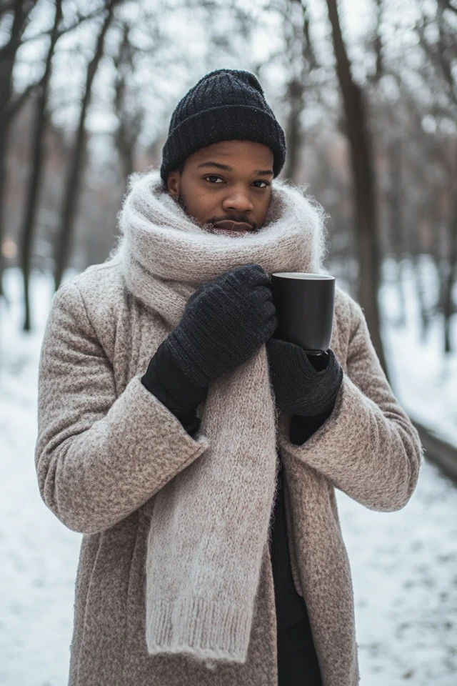 Fluffy Scarves for Extra Winter Warmth - photo 12