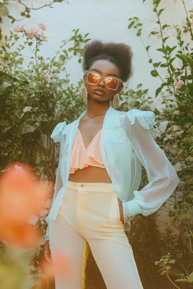 Light Blue and Soft Peach Outfits for Spring Looks - photo 12