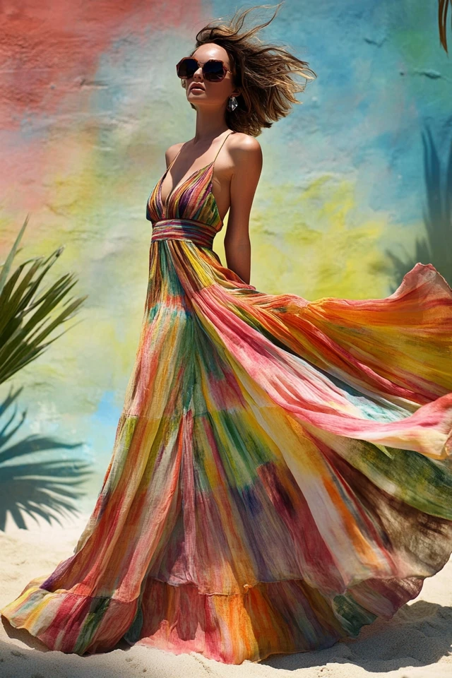 Tropical Color Palettes for Vacation Maxi Dresses - photo 12