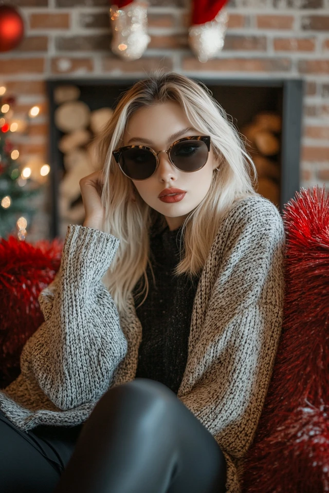 Stylish Matching Family Outfits for Holiday Photos - photo 11