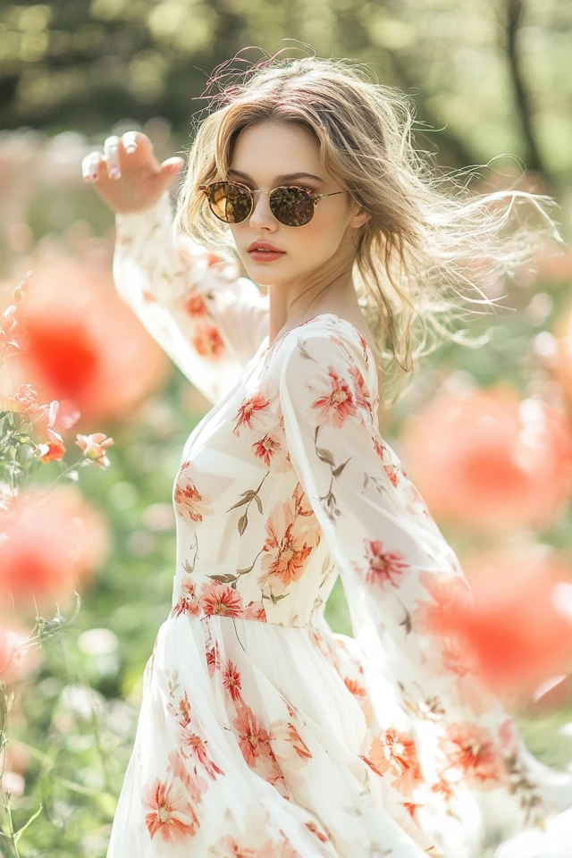 Flowy Floral Dresses for Spring Weddings - photo 12
