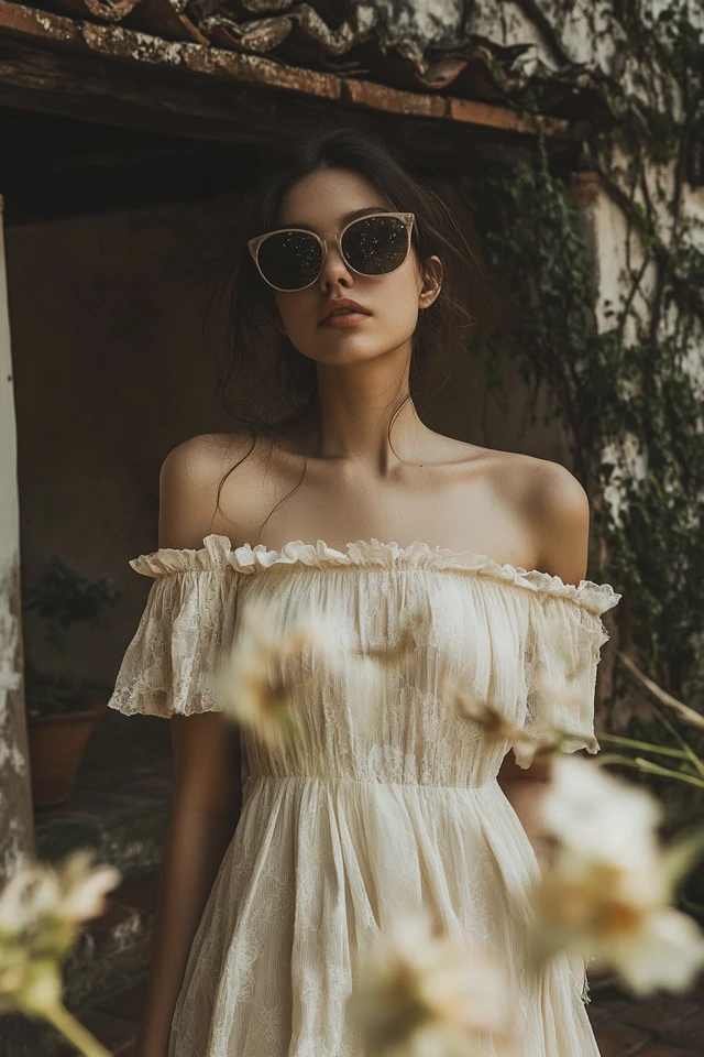 Romantic Off-the-Shoulder Dresses for Anniversary Dates - photo 12