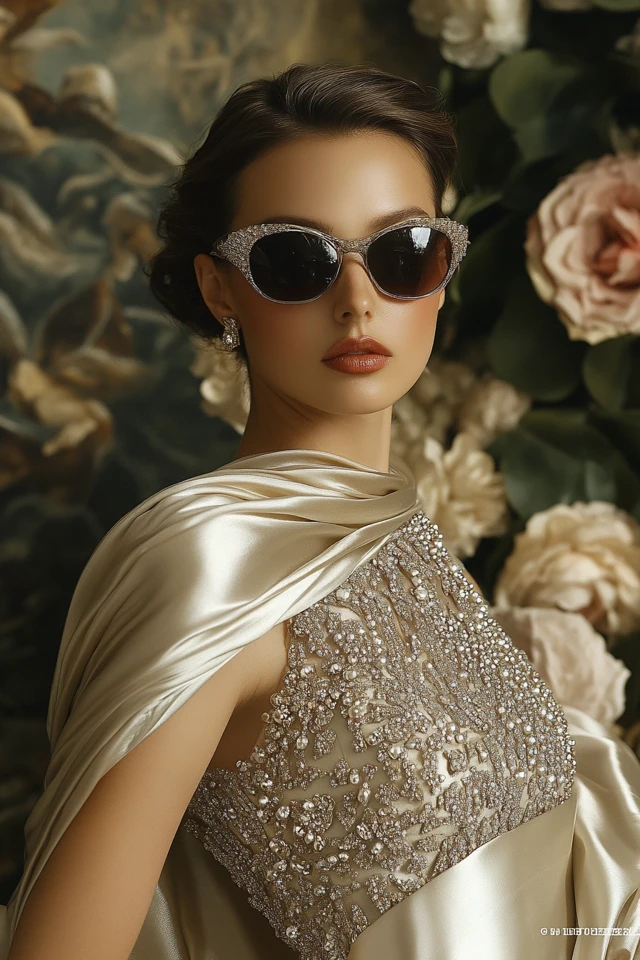 Combining Satin and Beaded Accents in Evening Gowns - photo 12
