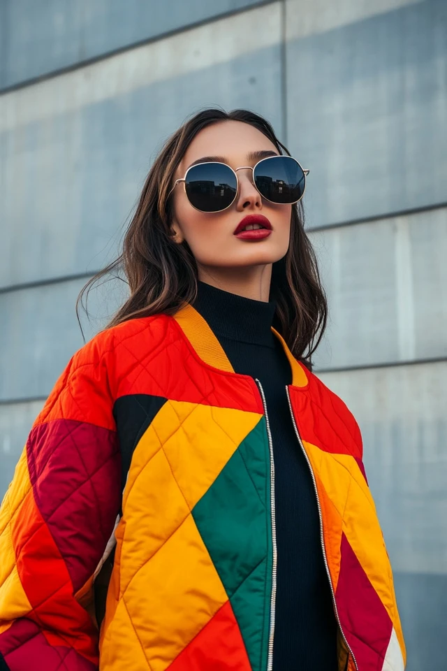 Quilted Jackets in Vibrant Colors for Winter Trends - photo 12