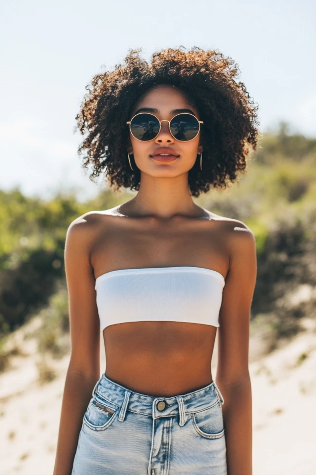 Cropped Tops with High-Waisted Shorts for Summer Staples - photo 11