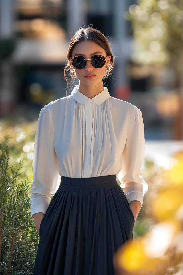 Box-Pleated Skirts for Preppy Style - photo 12