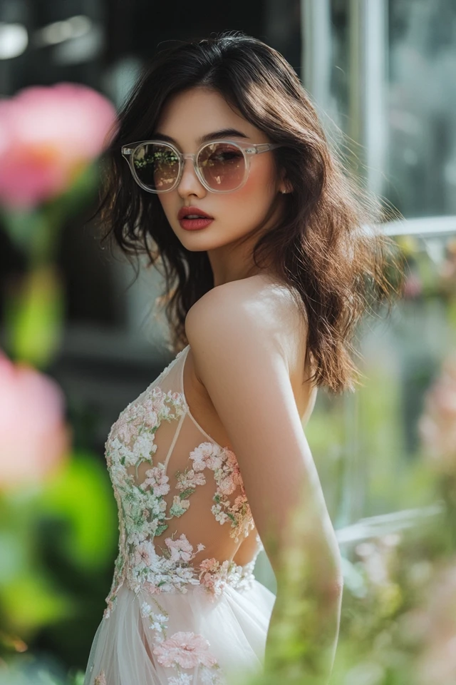 Sheer Midi Dresses for Warm Spring Weddings - photo 12