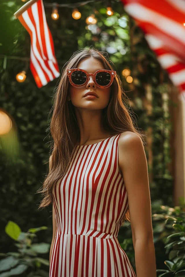Bold Striped Dresses for Patriotic Fourth of July Looks: Celebrate in Style