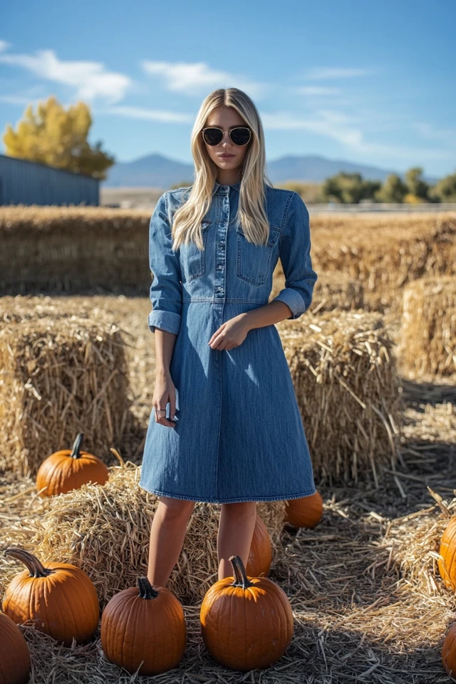 Playful Denim Dresses for Fall Farm Festivals: The Perfect Blend of Comfort and Charm