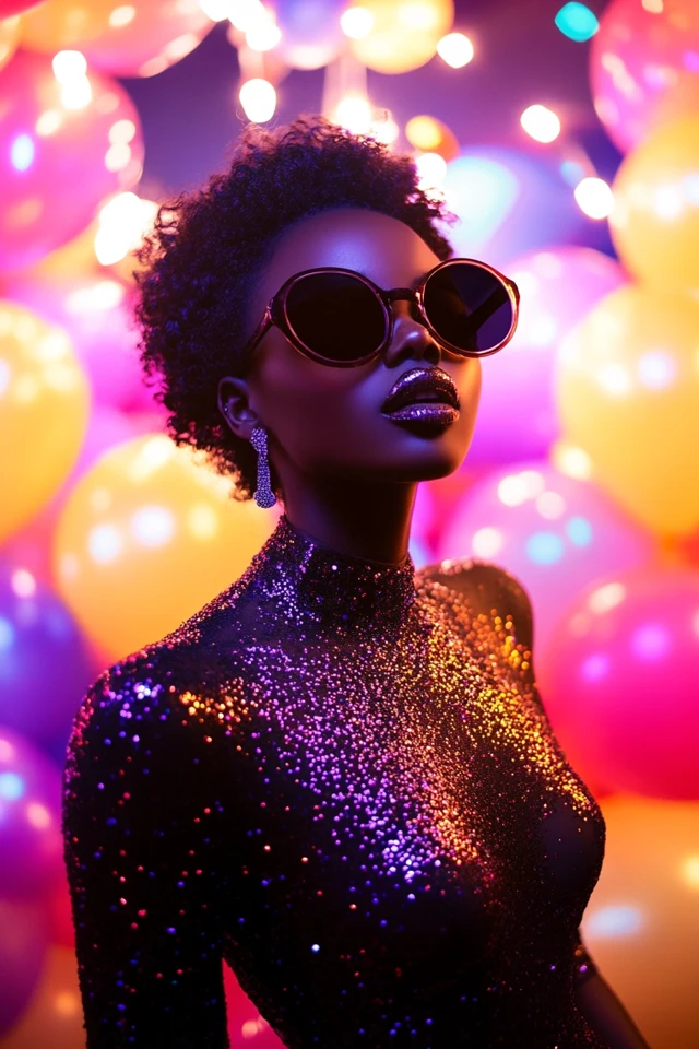Glitter-Coated Dresses for Birthday Photo Shoots: Sparkling Style to Capture Your Special Day