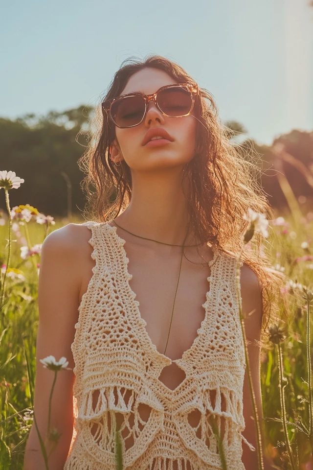 Combining Crochet and Linen in Bohemian Dresses: The Perfect Duo for Effortless Elegance
