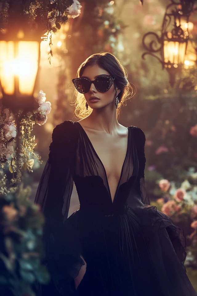 Mixing Velvet and Chiffon for Ethereal Formal Looks