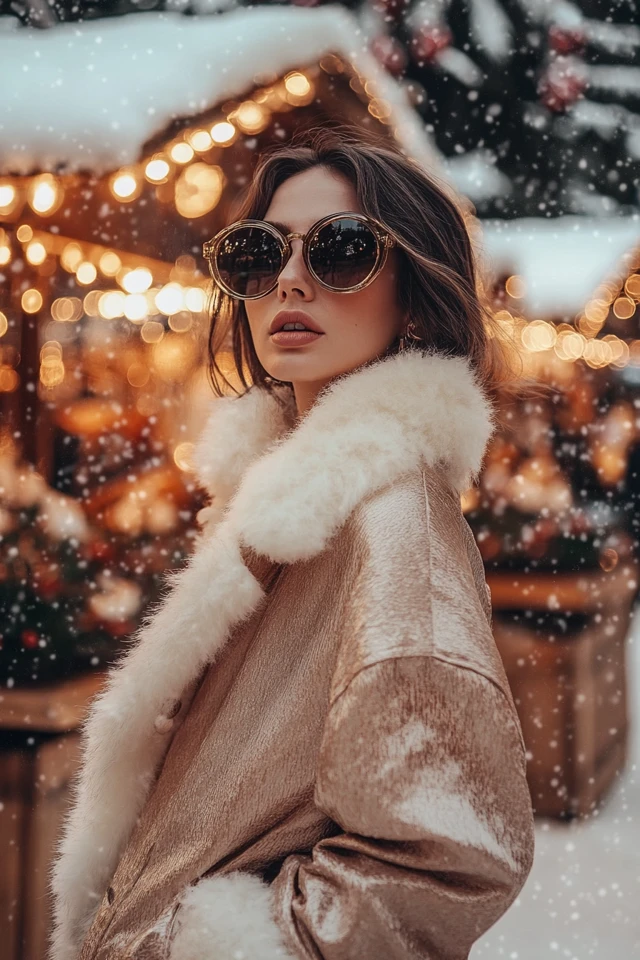 Satin and Faux Fur Together for Luxe Holiday Jackets: Elevate Your Winter Wardrobe