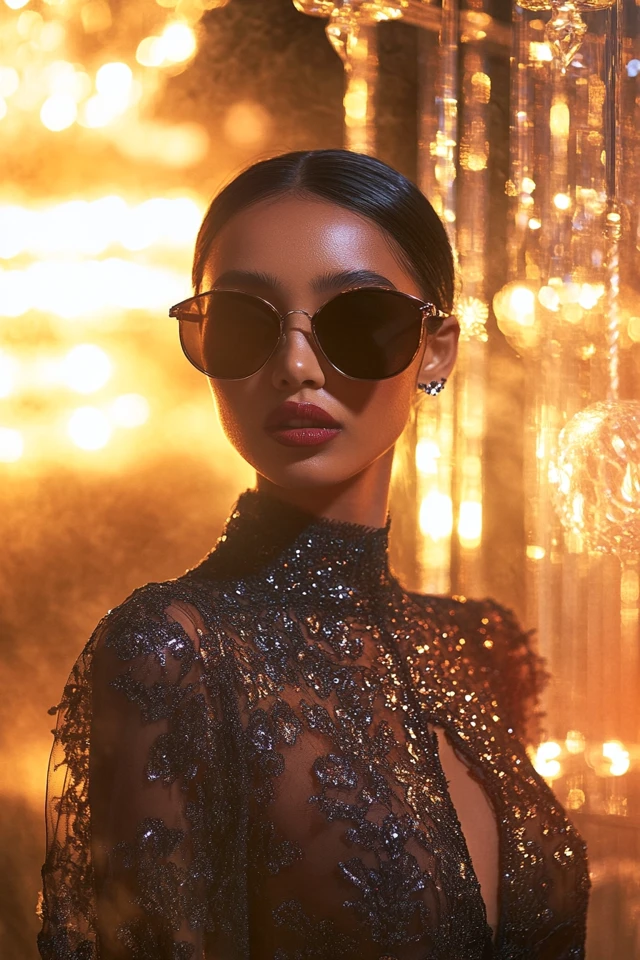 Lace and Metallics for Bold, Feminine Evening Looks: Commanding Elegance with a Daring Edge