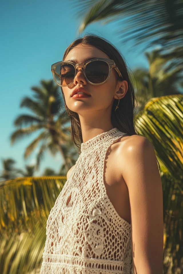 Crochet and Sheer Mesh in Light Summer Dresses