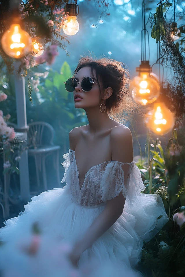 Tulle and Lace in Dreamy Evening Looks
