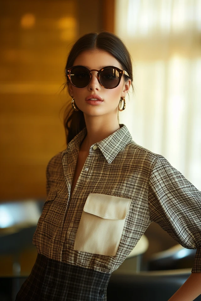 Tweed and Silk for Polished Work Blouses