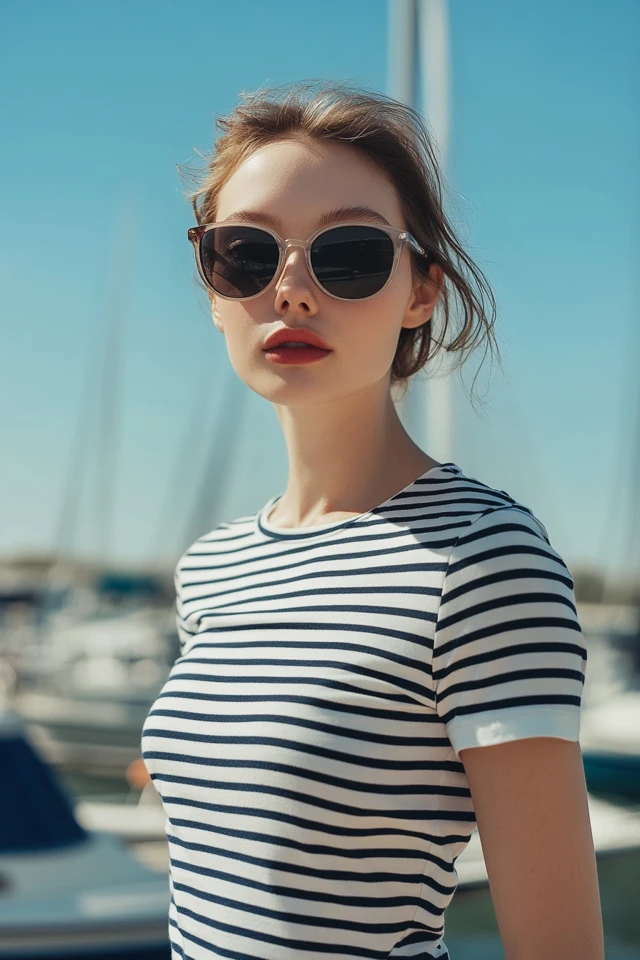 Nautical-Inspired Striped Tees for Spring Outings