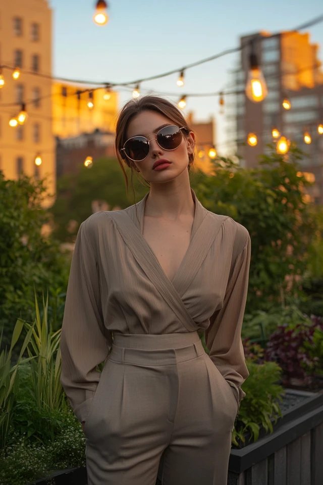 Layered Wrap Blouses for Work-to-Play Looks