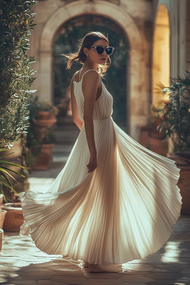 Pleated Maxi Dresses for Sophisticated Style