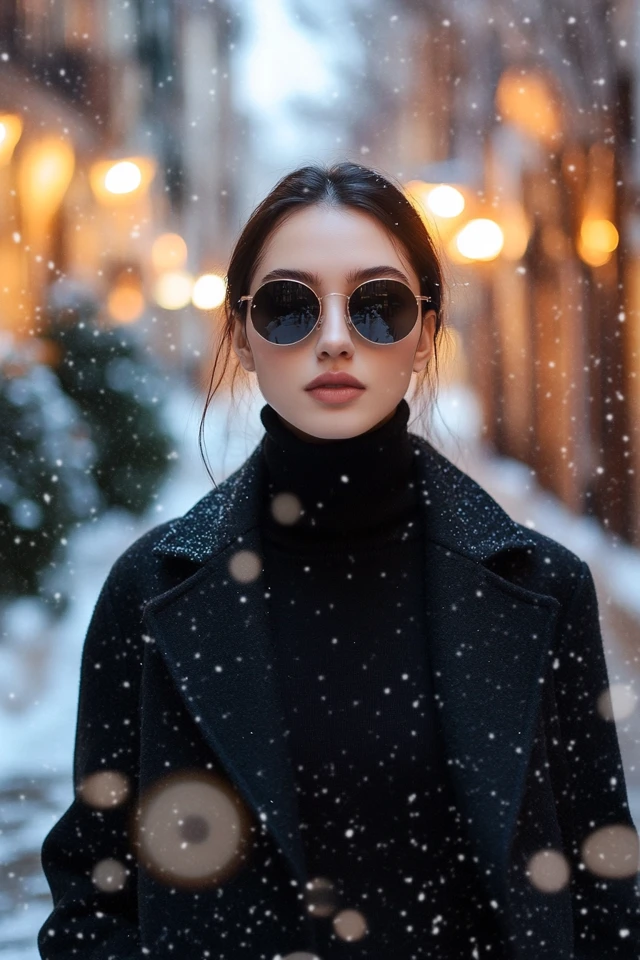 Fitted Turtleneck Tops for Sleek Winter Looks