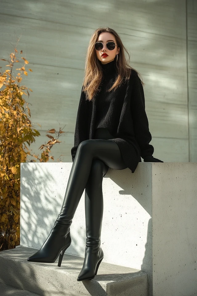 Slim Black Boots for Timeless Edge: Effortlessly Cool and Eternally Chic - photo 2